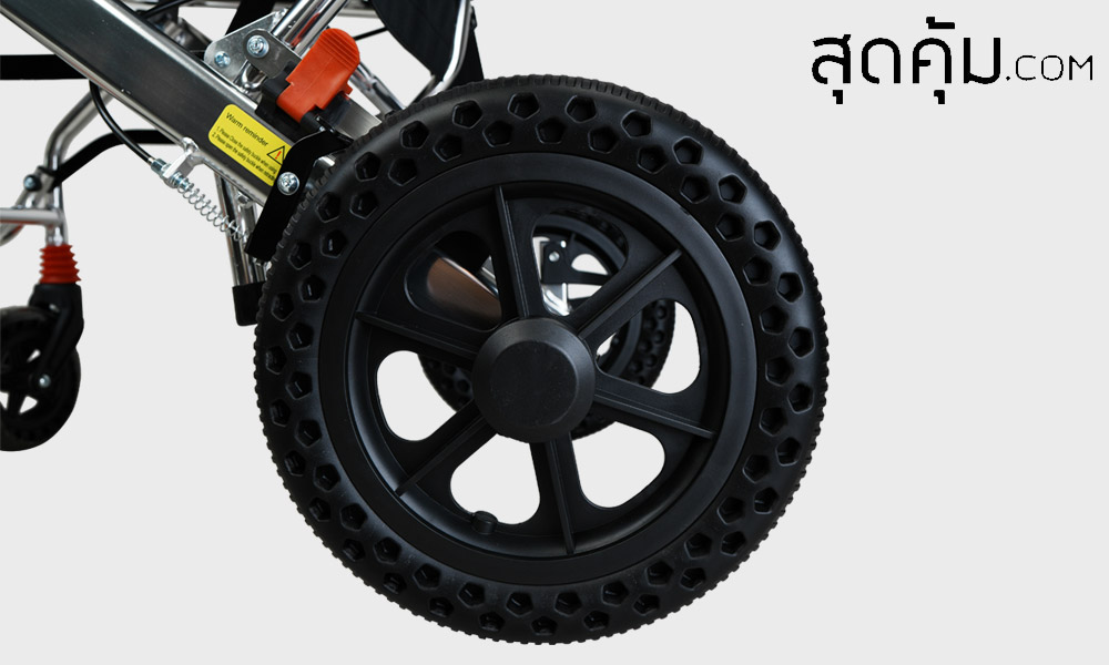 รถเข็นวีลแชร์ แบบพกพาพับได้ ล้อ 12 นิ้ว MV-ORANGE